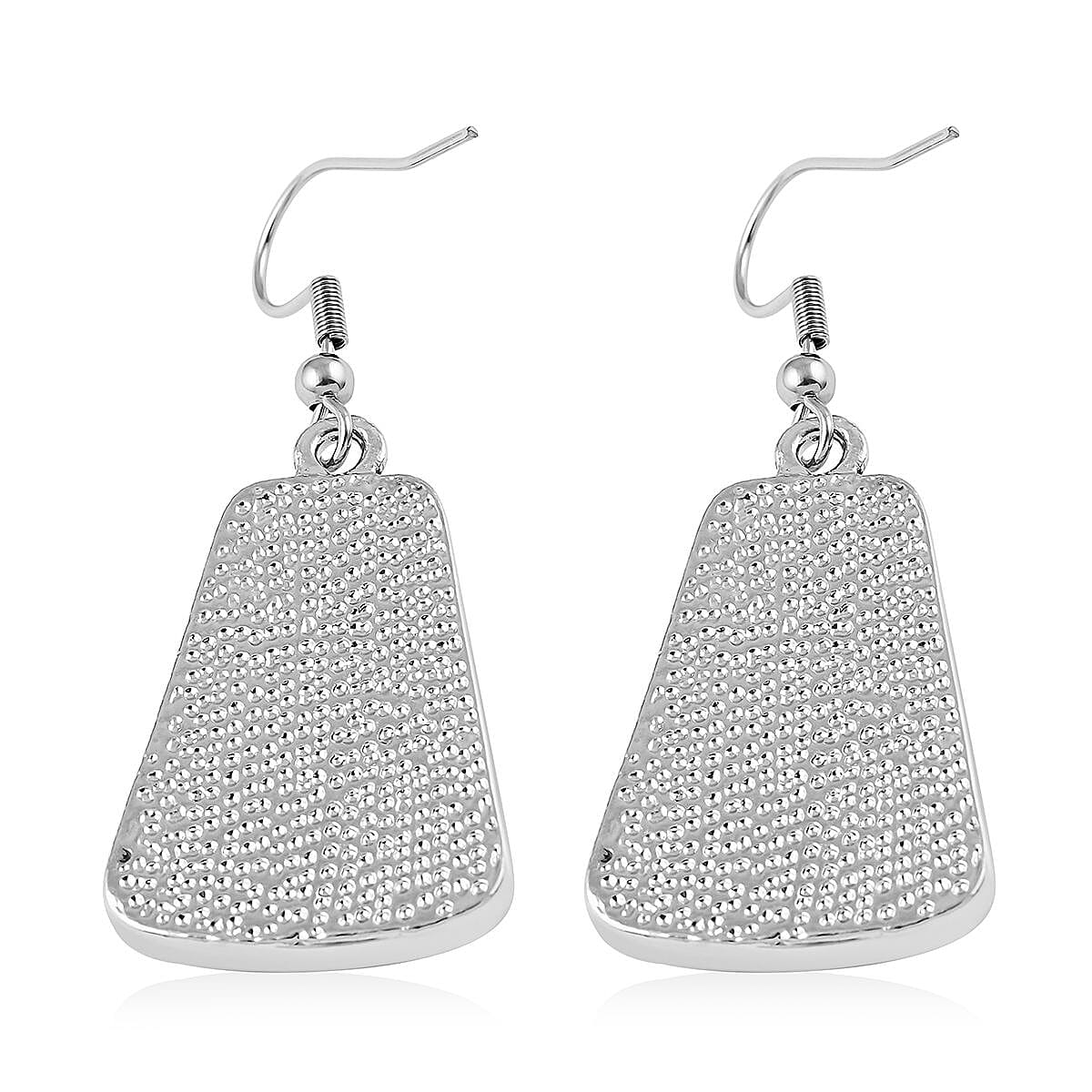 Yellow Tiger's Eye Earrings in Silvertone and Stainless Steel 12.25 ctw , Tarnish-Free, Waterproof, Sweat Proof Jewelry image number 4