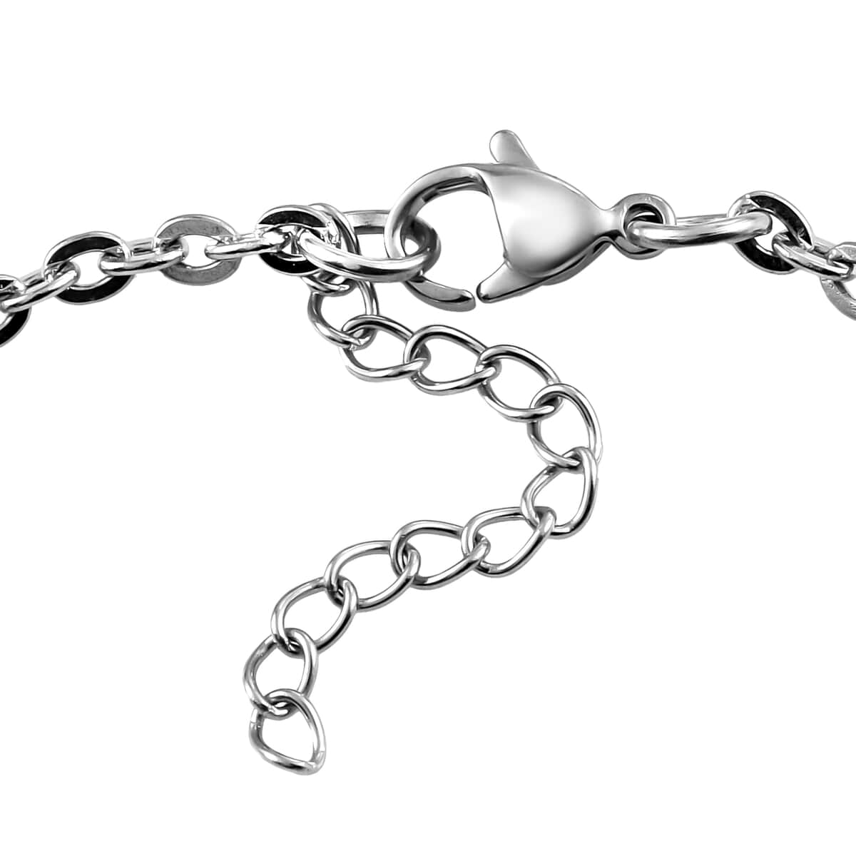 Thai Black Spinel Bracelet in Stainless Steel (6.50 In) 4.40 ctw , Tarnish-Free, Waterproof, Sweat Proof Jewelry image number 3