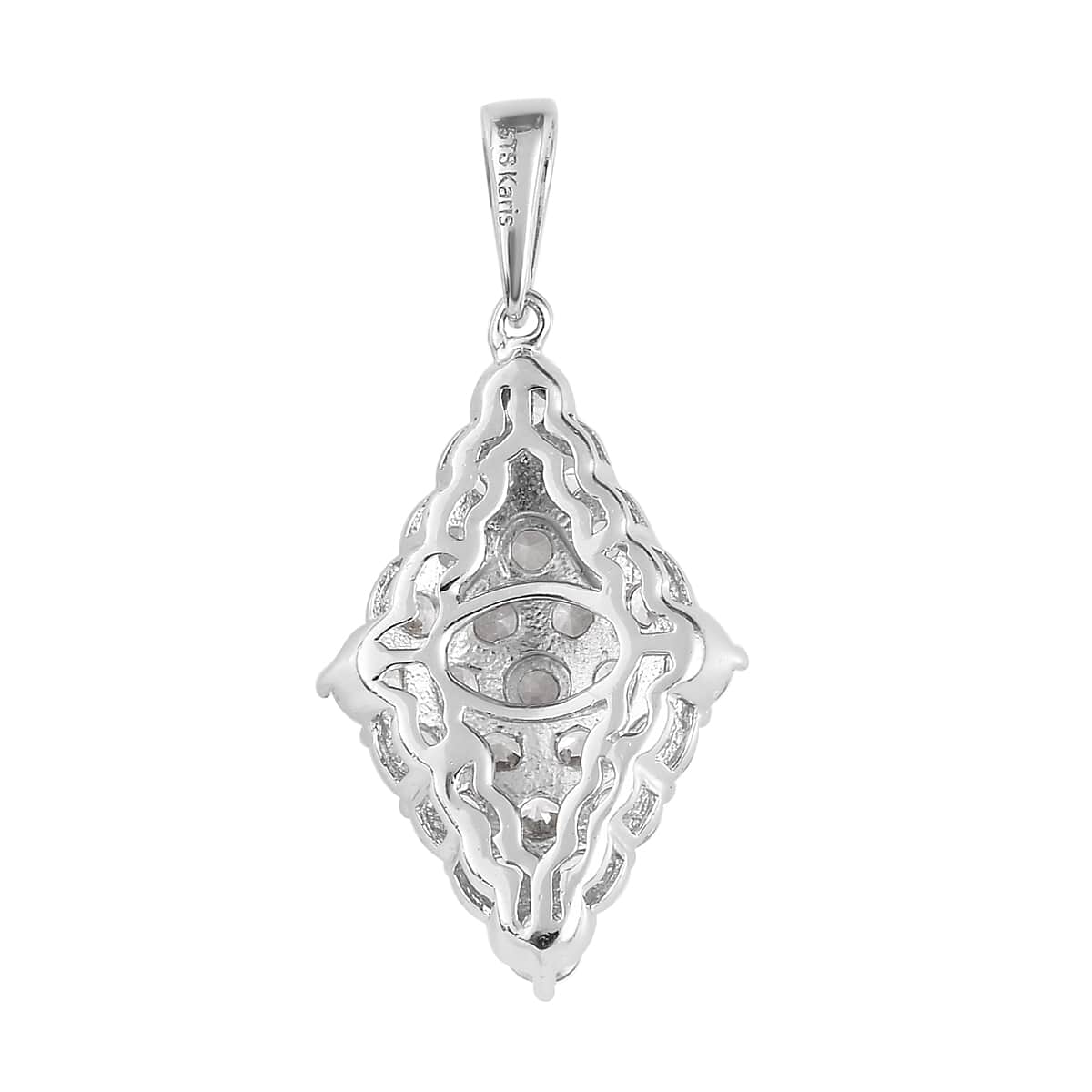 Karis White Zircon Pendant in Platinum Bond 2.40 ctw image number 4