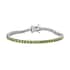 Ambanja Demantoid Garnet Tennis Bracelet in Platinum Over Sterling Silver (7.25 In) 8.60 ctw image number 0