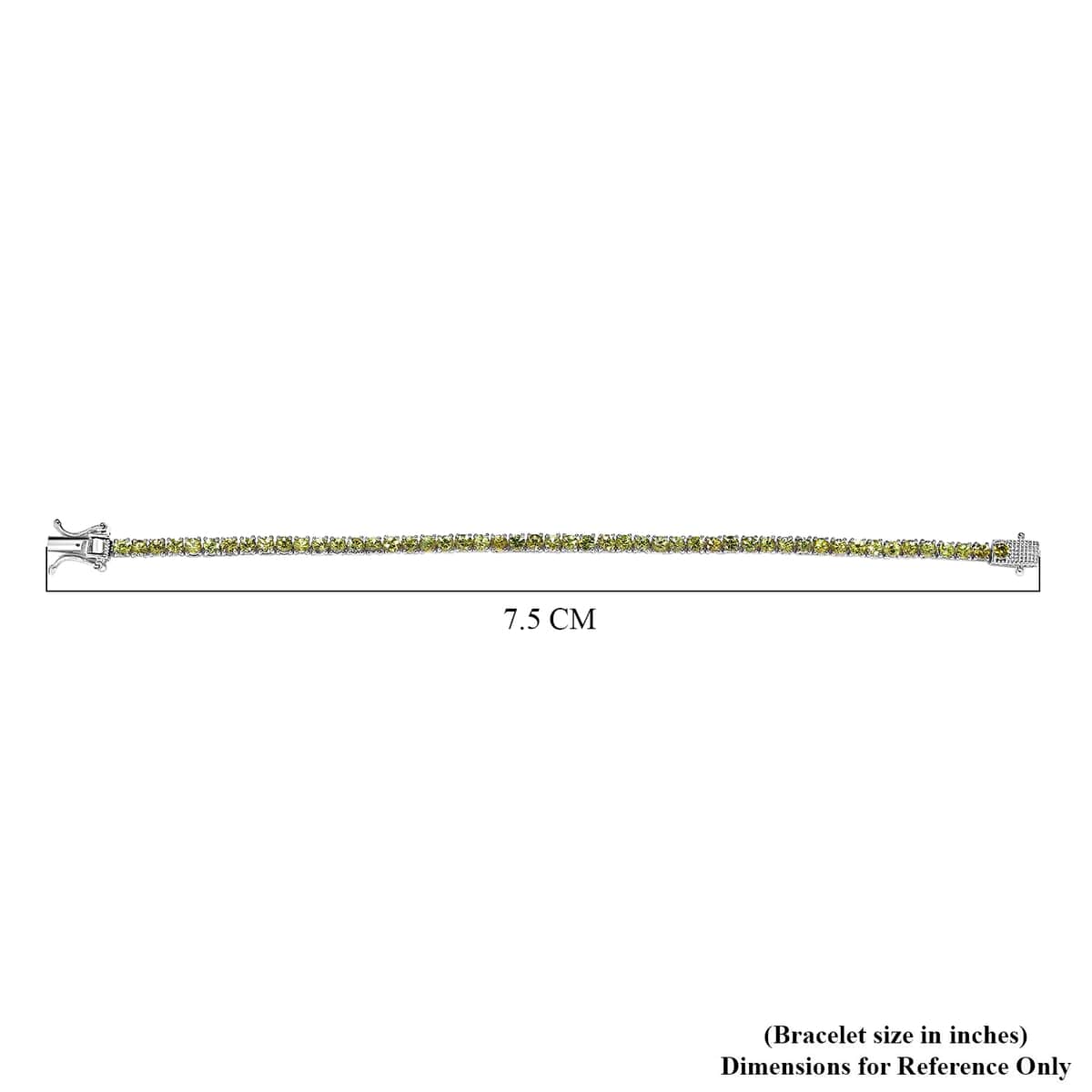 Ambanja Demantoid Garnet Tennis Bracelet in Platinum Over Sterling Silver (7.25 In) 8.60 ctw image number 4