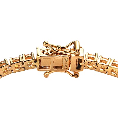 Premium Viceroy Spessartine Garnet Tennis Bracelet in Vermeil Yellow Gold Over Sterling Silver (6.50 In) 7.15 ctw