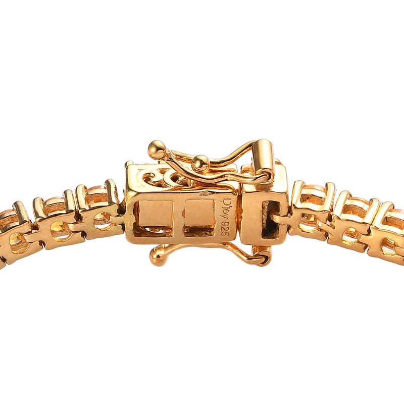 Premium Viceroy Spessartine Garnet Tennis Bracelet in Vermeil Yellow Gold Over Sterling Silver (6.50 In) 7.15 ctw