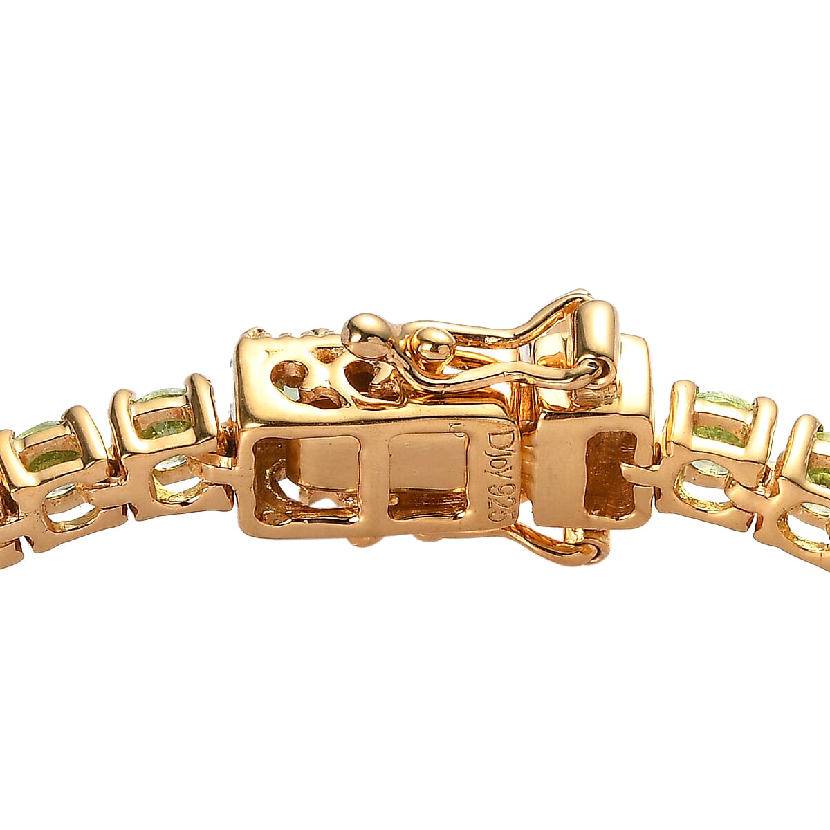 Premium Tsavorite Garnet Tennis Bracelet in Vermeil Yellow Gold Over Sterling Silver (7.25 In) 7.15 ctw image number 3