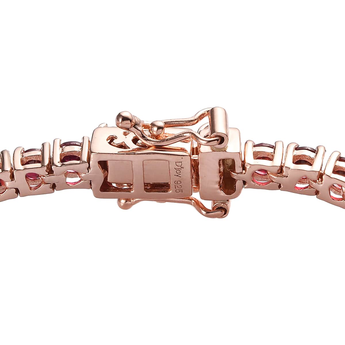 Premium Anthill Garnet Tennis Bracelet in Vermeil Rose Gold Over Sterling Silver (6.50 In) 6.85 ctw image number 3