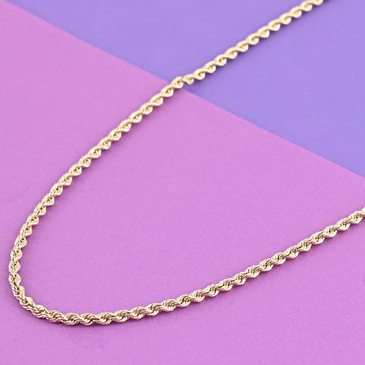 10K Yellow Gold 5mm Quint Rope Chain Necklace 24 Inches 12 Grams image number 1