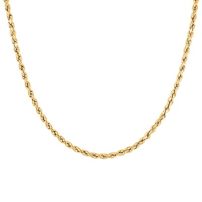 Ankur Treasure Chest 10K Yellow Gold 5mm Quint Rope Chain Necklace 24 Inches 12 Grams