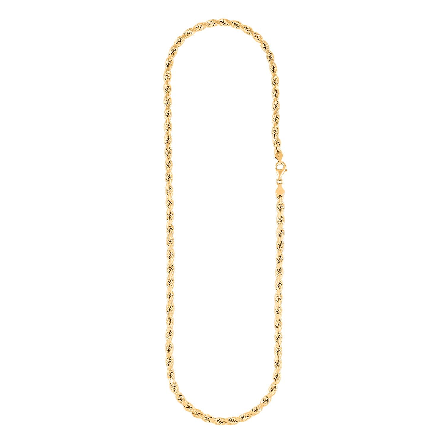 Ankur Treasure Chest 10K Yellow Gold 5mm Quint Rope Chain Necklace 24 Inches 12 Grams Shop LC