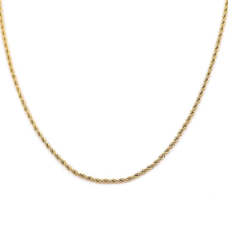 New York Closeout 10K Yellow Gold 7mm Rope Necklace 24 Inches 18.70 Grams