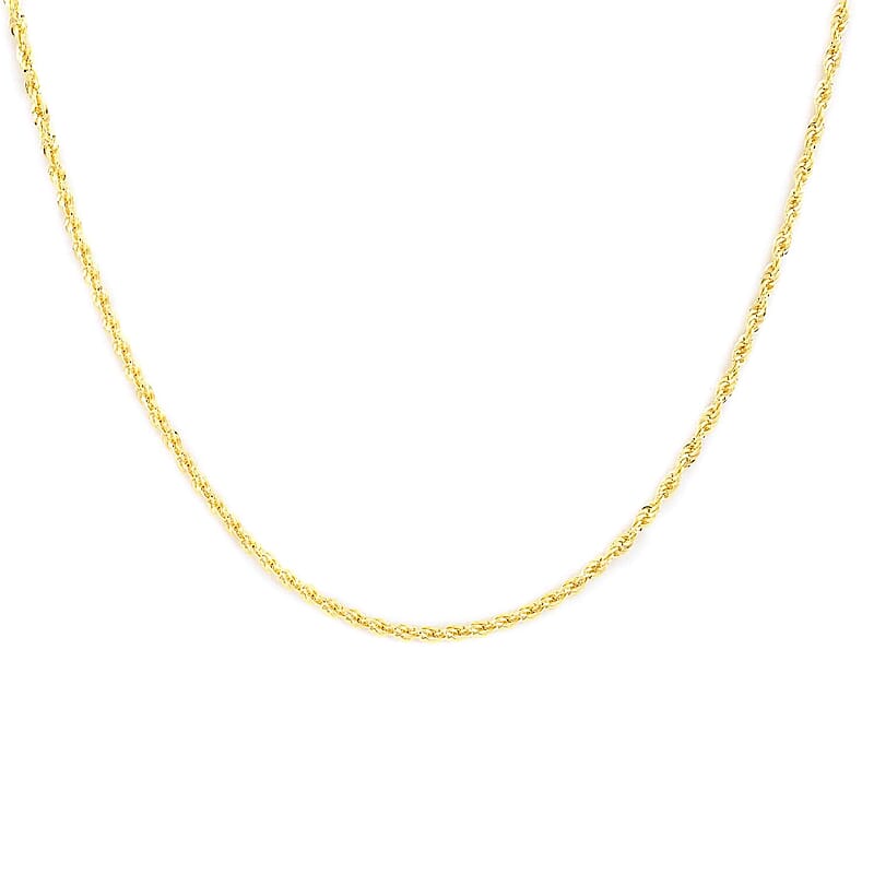 New York Closeout 14K Yellow Gold 4mm Laser Rope Necklace 26 Inches 8.50 Grams
