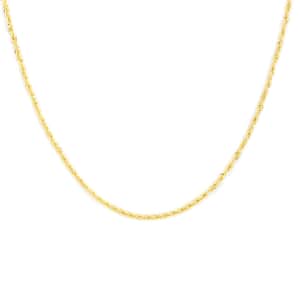 New York Closeout 14K Yellow Gold 4mm Laser Rope Necklace 26 Inches 8.50 Grams