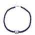 Lapis Lazuli Beaded Butterfly Necklace 18-20 Inches in Silvertone 258.00 ctw image number 0