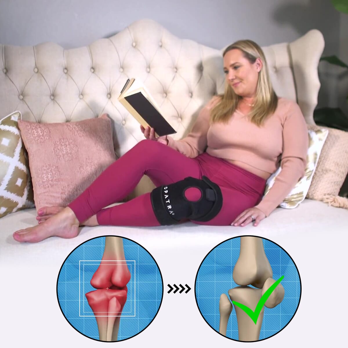 Opatra Flexiled Wrap Infrared Pain Relief Device For Knee And Arm With Limited Lifetime Warranty image number 1