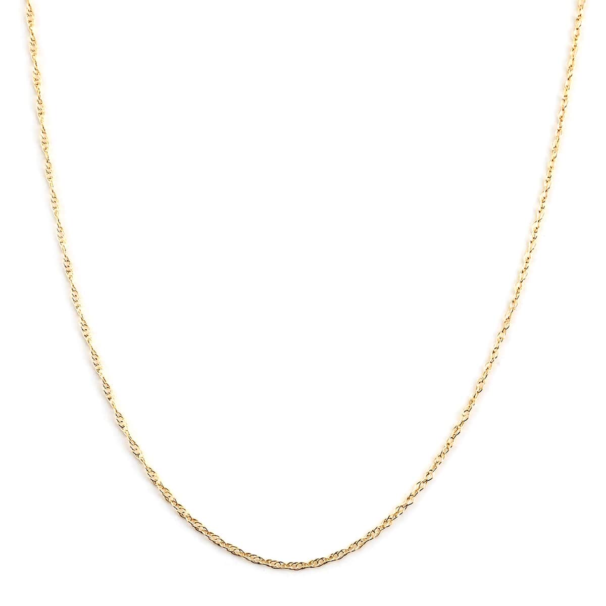 Vegas Closeout Deal 10K Yellow Gold 5mm Quint Rope Necklace 18 Inches 7.85 Grams image number 0