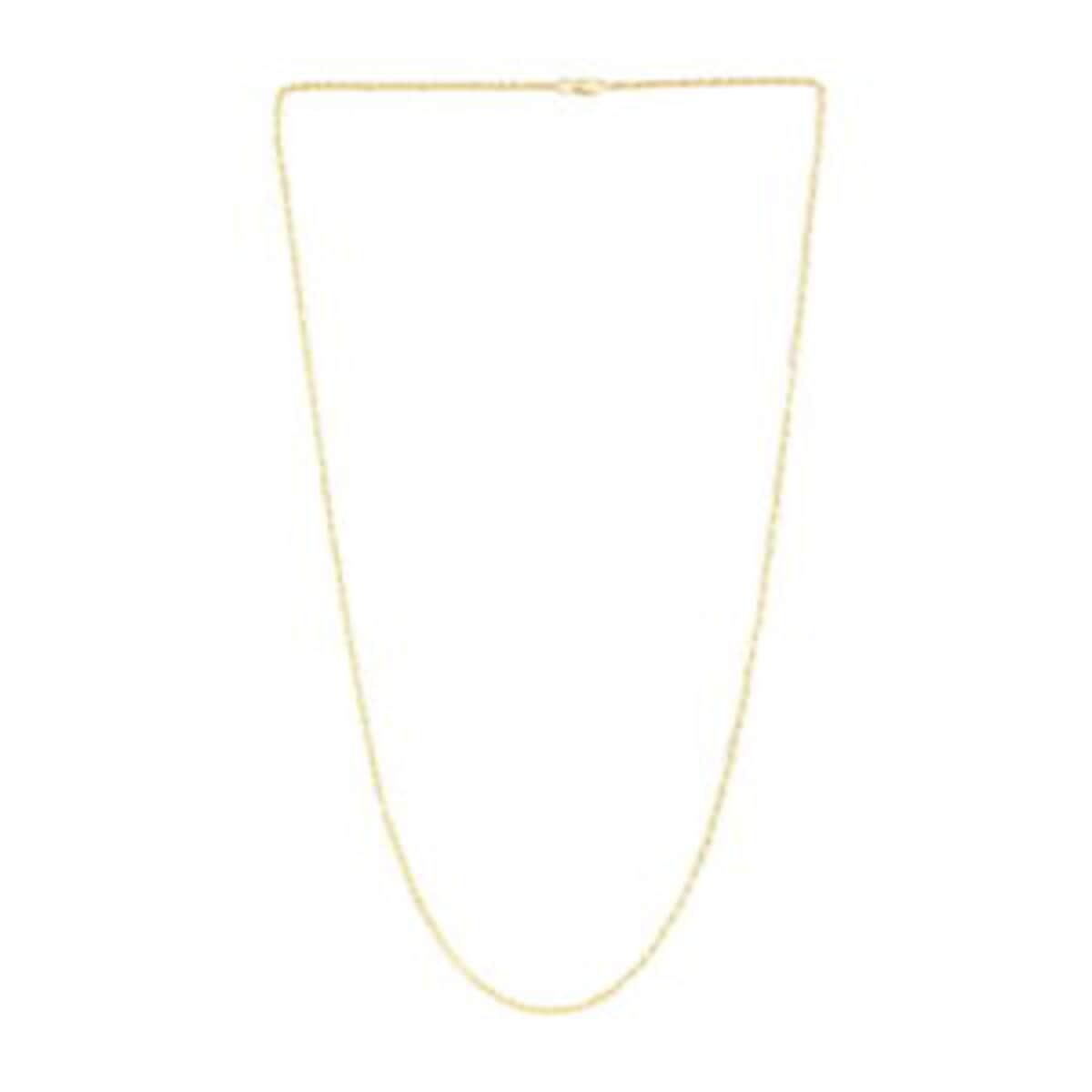 Vegas Closeout Deal 14K Yellow Gold 4.5mm Rope Necklace 20 Inches 7.80 Grams image number 2