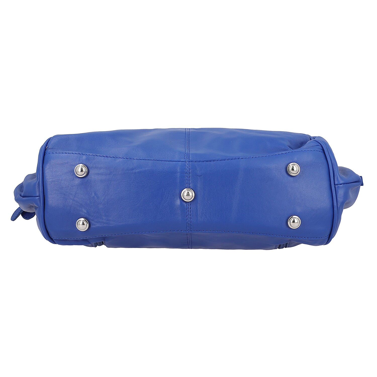 Blue Genuine Leather RFID Protected Bailey Bag