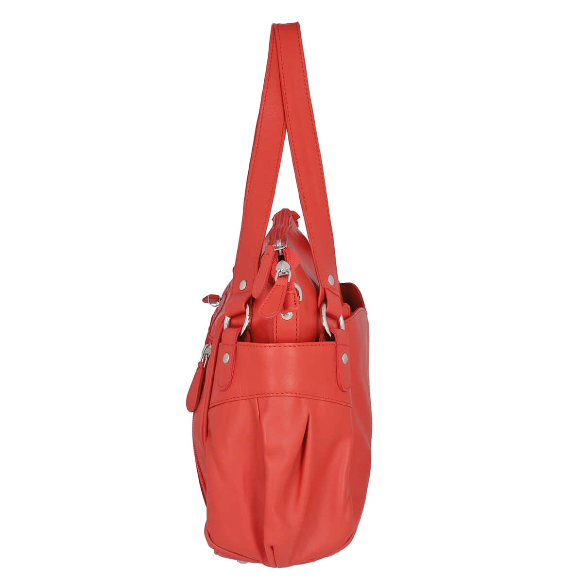 Coral Genuine Leather RFID Protected Bailey Bag image number 3