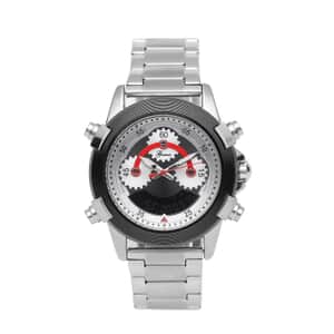Genoa Japanese and Electronic Movement Multi Functional Watch in Stainless Steel Strap