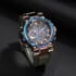 Genoa Japanese and Electronic Movement Multifunctional Key Watch with Army Green Silicone Strap image number 1