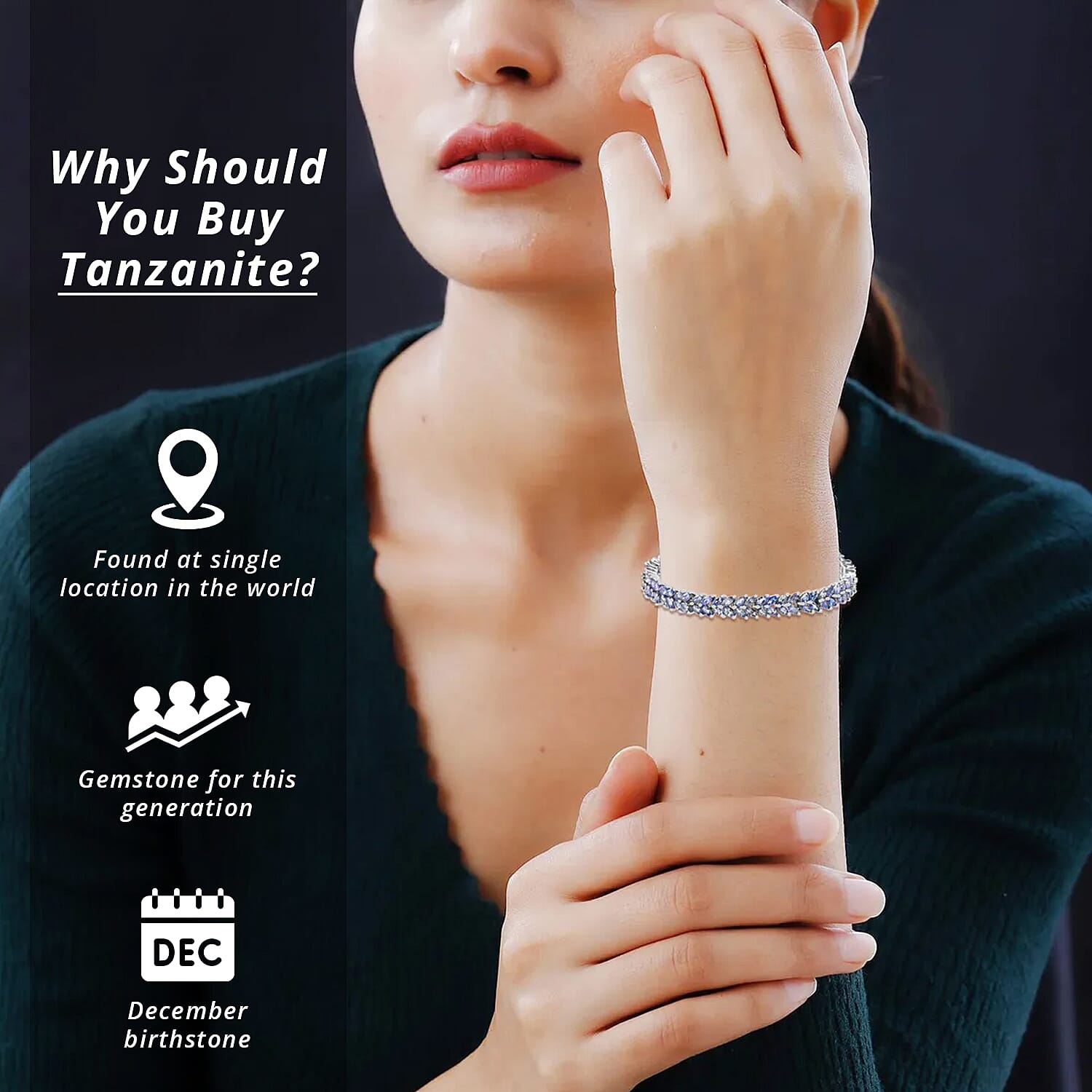 Tanzanite / 6.50 inches