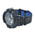 GENOA Japanese and Electronic Movement Watch with Black and Blue Silicone Strap image number 4
