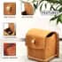 Tan Genuine Oil Pull-Up Leather Ring Box image number 2