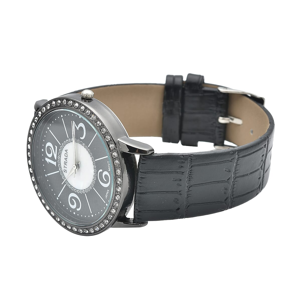 White Crystal Watch Pure White Stainless Steel 0.68 ctw image number 4