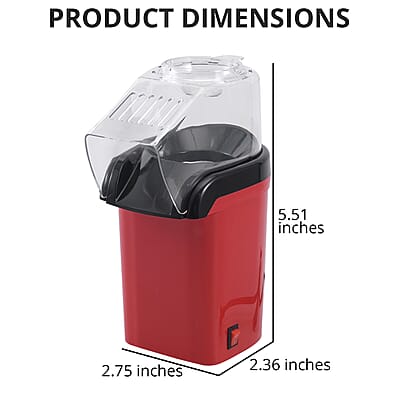 Red Hot Air Popcorn Popper Machine