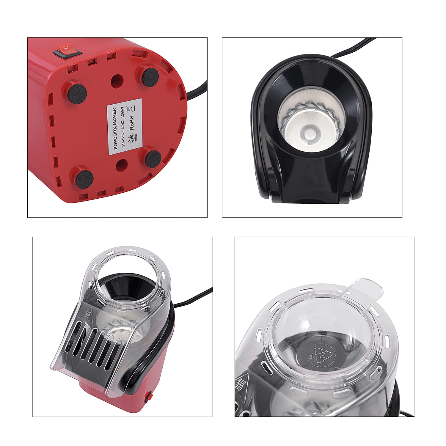 Red Hot Air Popcorn Popper Machine