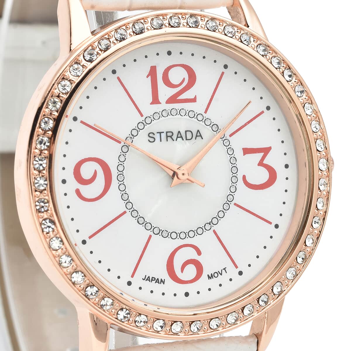 White Crystal Watch Pure White Stainless Steel 0.68 ctw image number 3