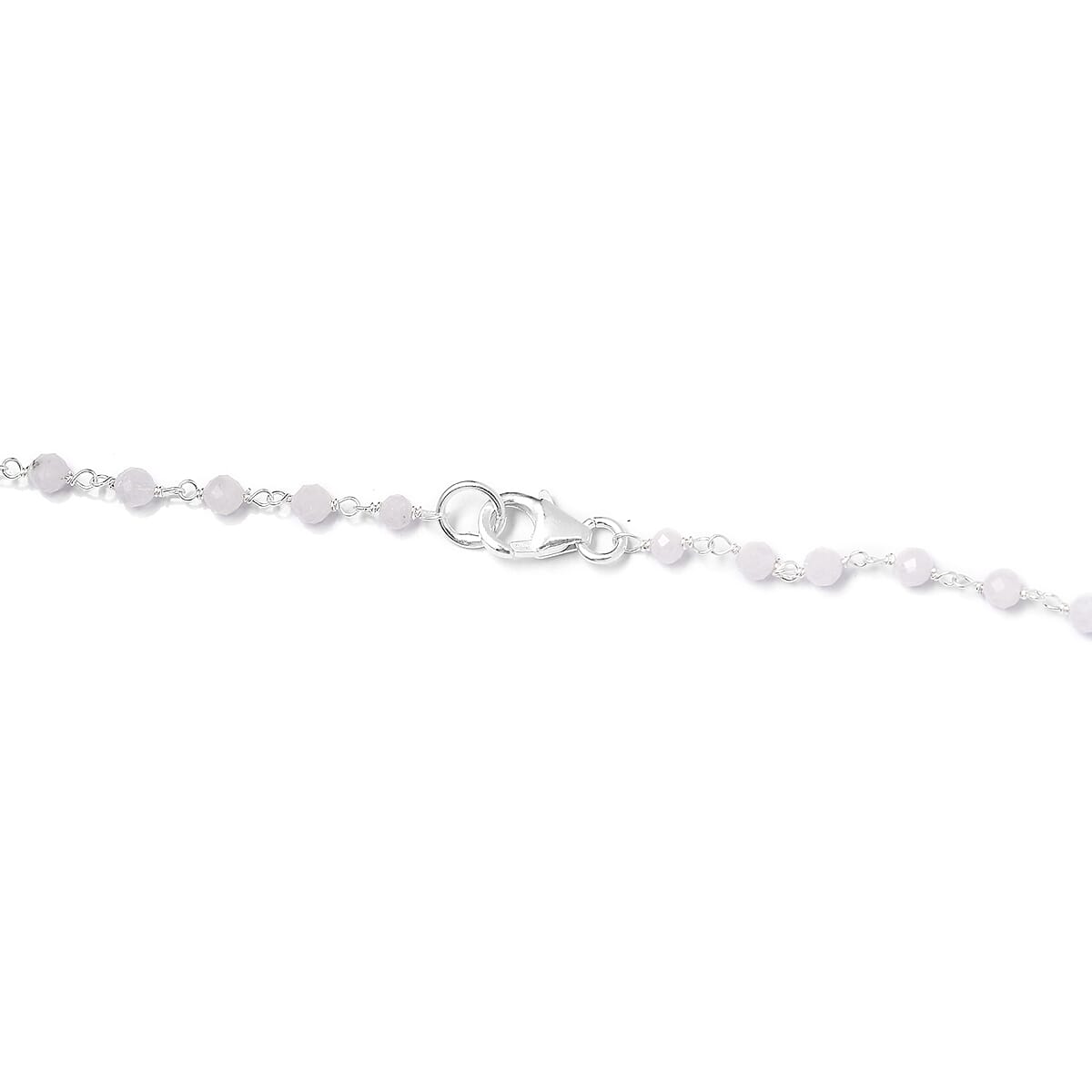 Kuisa Rainbow Moonstone Beaded Necklace 20 Inches in Platinum Over Sterling Silver 14.40 ctw image number 3