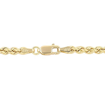 14K Yellow Gold 1.5mm Rope Necklace 24 Inches 1.80 Grams