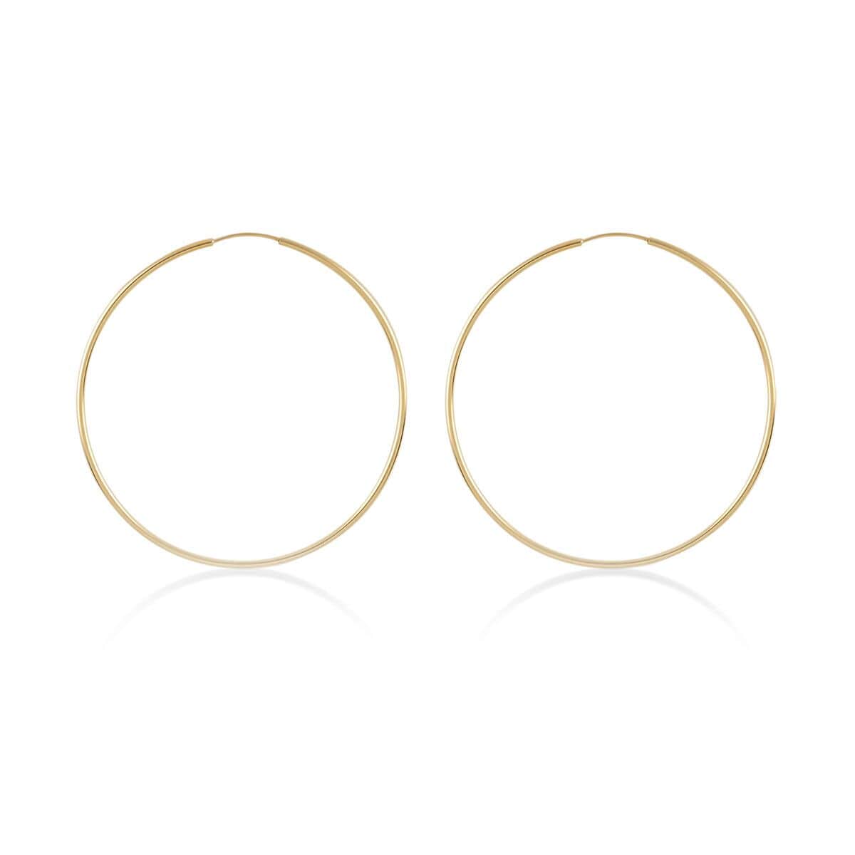 Buy 14k Yellow Gold 40mm Hoop Earrings 12 Grams At Shoplc 9281