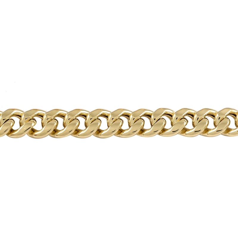 10K Yellow Gold 4mm Miami Cuban Chain Bracelet (8.00 In) 3.1 Grams