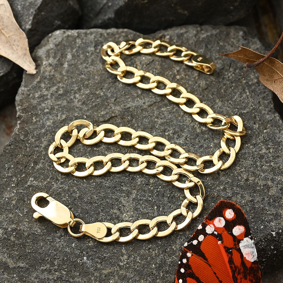 14K Yellow Gold 3.75mm Cuban Chain Bracelet (8.00 In) (2.8 g) image number 1