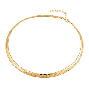 Omega Chain Necklace (18-20 Inches) in ION Plated YG Stainless Steel | Tarnish-Free, Waterproof, Sweat Proof Jewelry