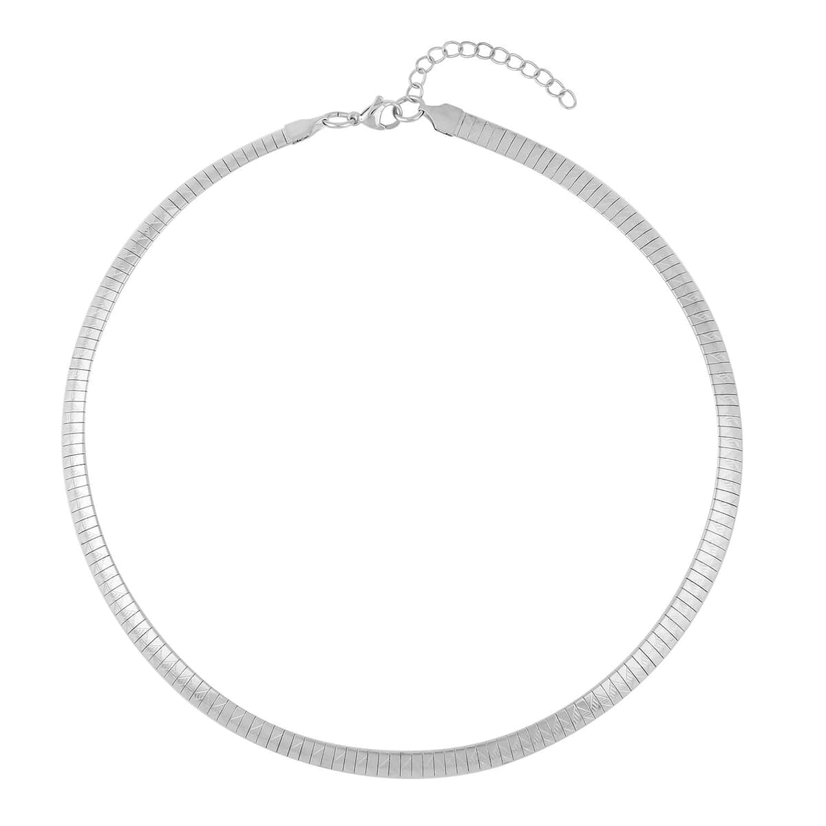 Omega Chain Necklace (18-20 Inches) in Stainless Steel , Tarnish-Free, Waterproof, Sweat Proof Jewelry image number 0