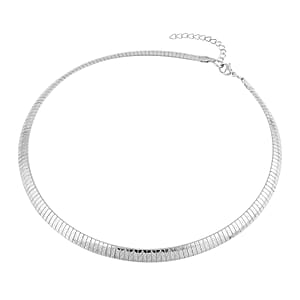 Omega Chain Necklace (18-20 Inches) in Stainless Steel , Tarnish-Free, Waterproof, Sweat Proof Jewelry