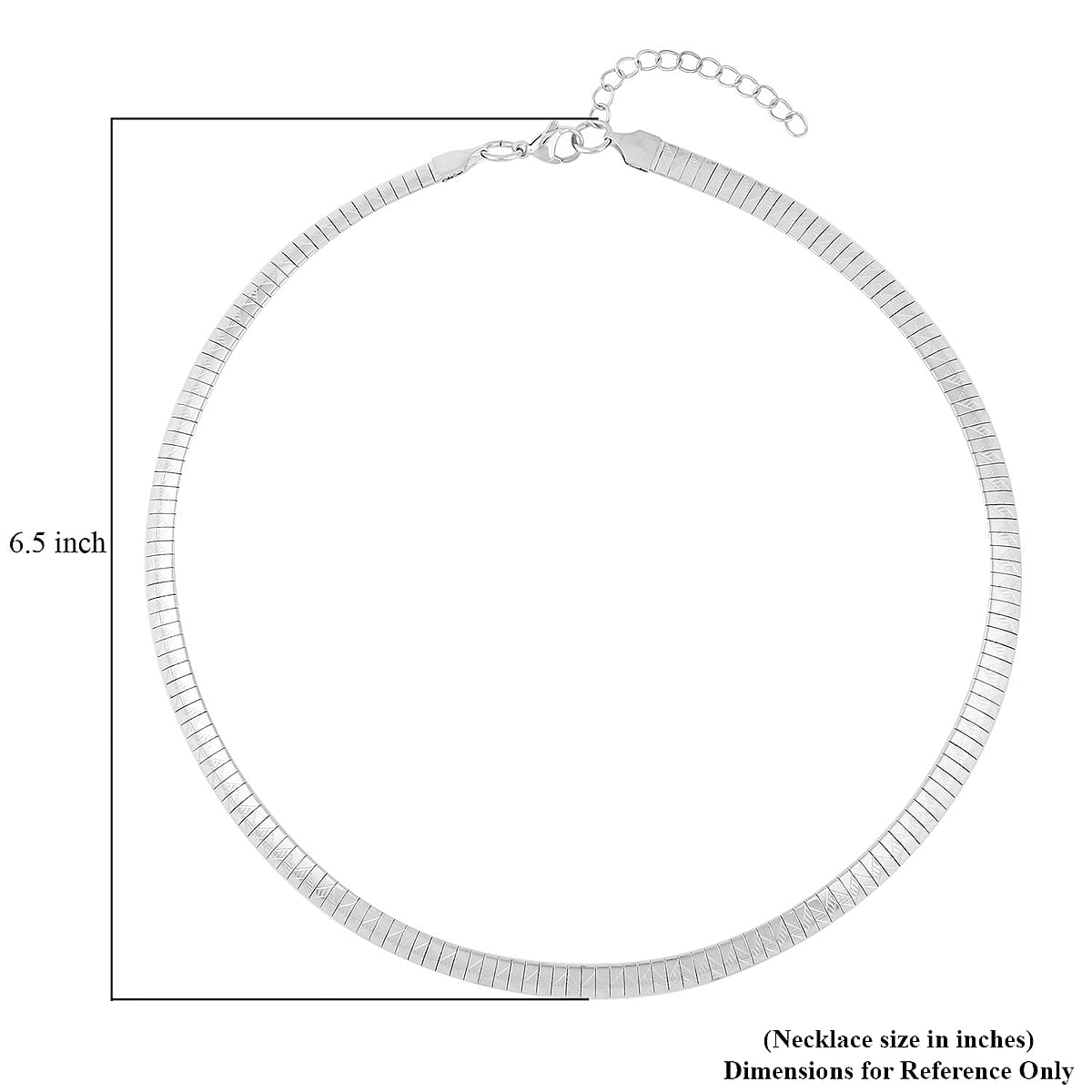 Omega Chain Necklace (18-20 Inches) in Stainless Steel , Tarnish-Free, Waterproof, Sweat Proof Jewelry image number 6