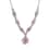 Premium Madagascar Pink Sapphire Necklace 18 Inches in Vermeil Rose Gold and Platinum Over Sterling Silver 2.85 ctw