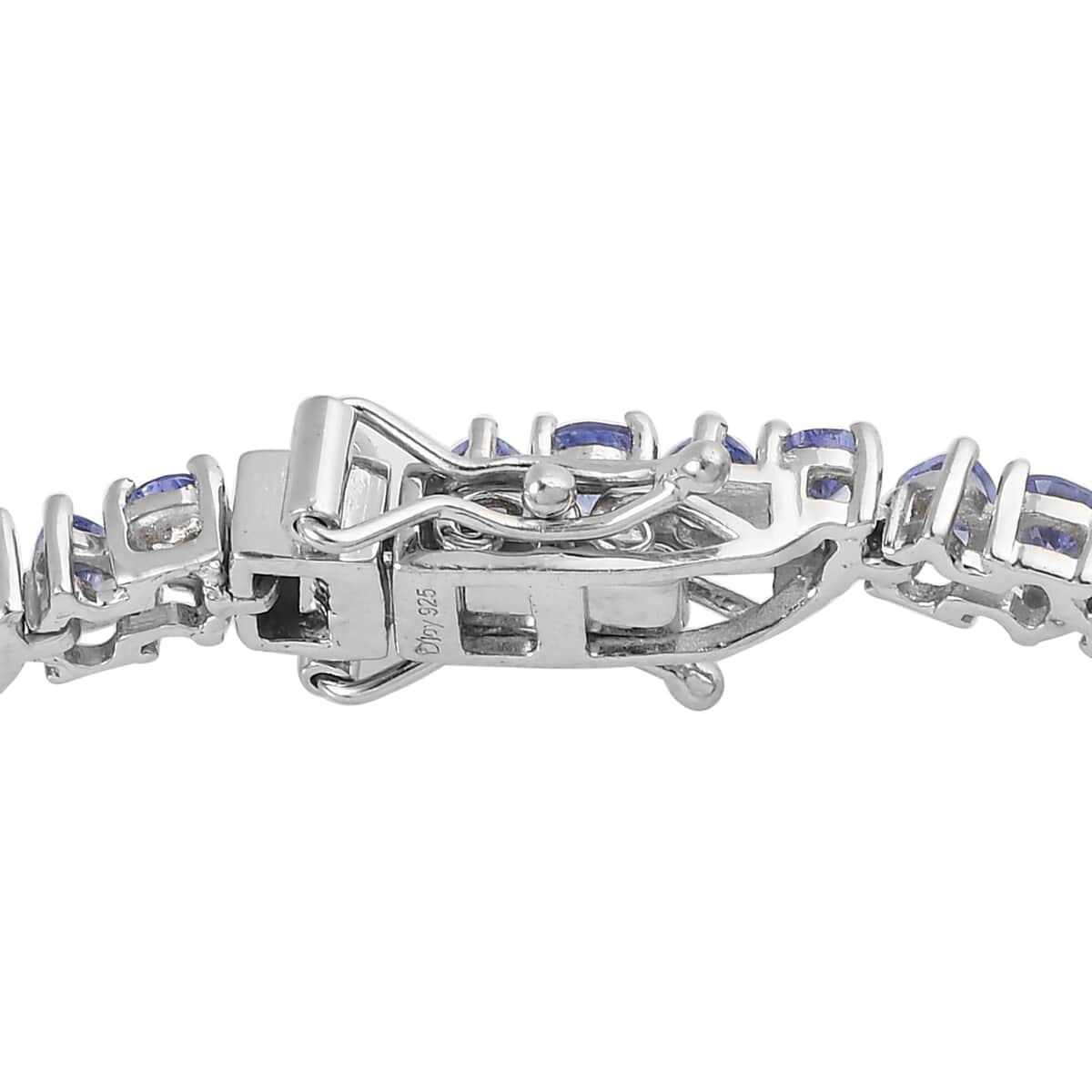 TLV Tanzanite Tennis Bracelet in Platinum Over Sterling Silver (6.50 In) (9.60 g) 7.40 ctw image number 3