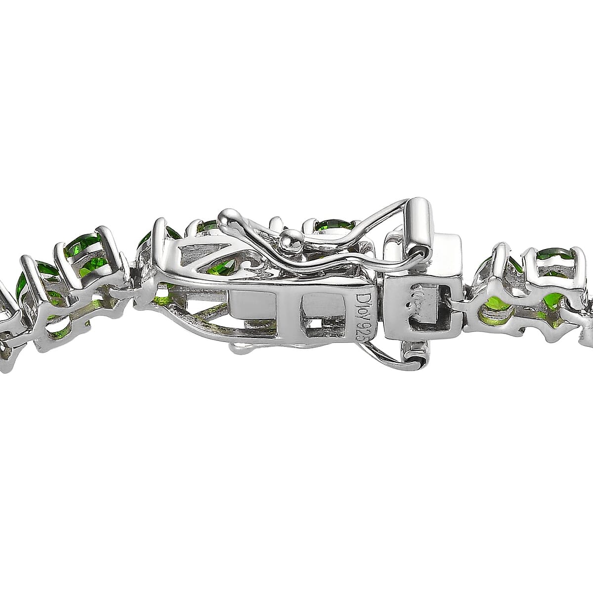 Chrome Diopside Tennis Bracelet in Platinum Over Sterling Silver (7.25 In) 9.75 ctw image number 3