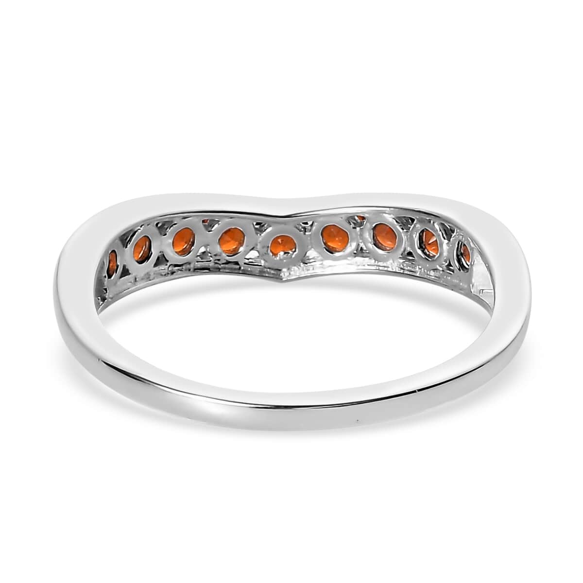 Mozambique Garnet Ring in Sterling Silver (Delivery in 7-10 Business Days) 0.75 ctw image number 4