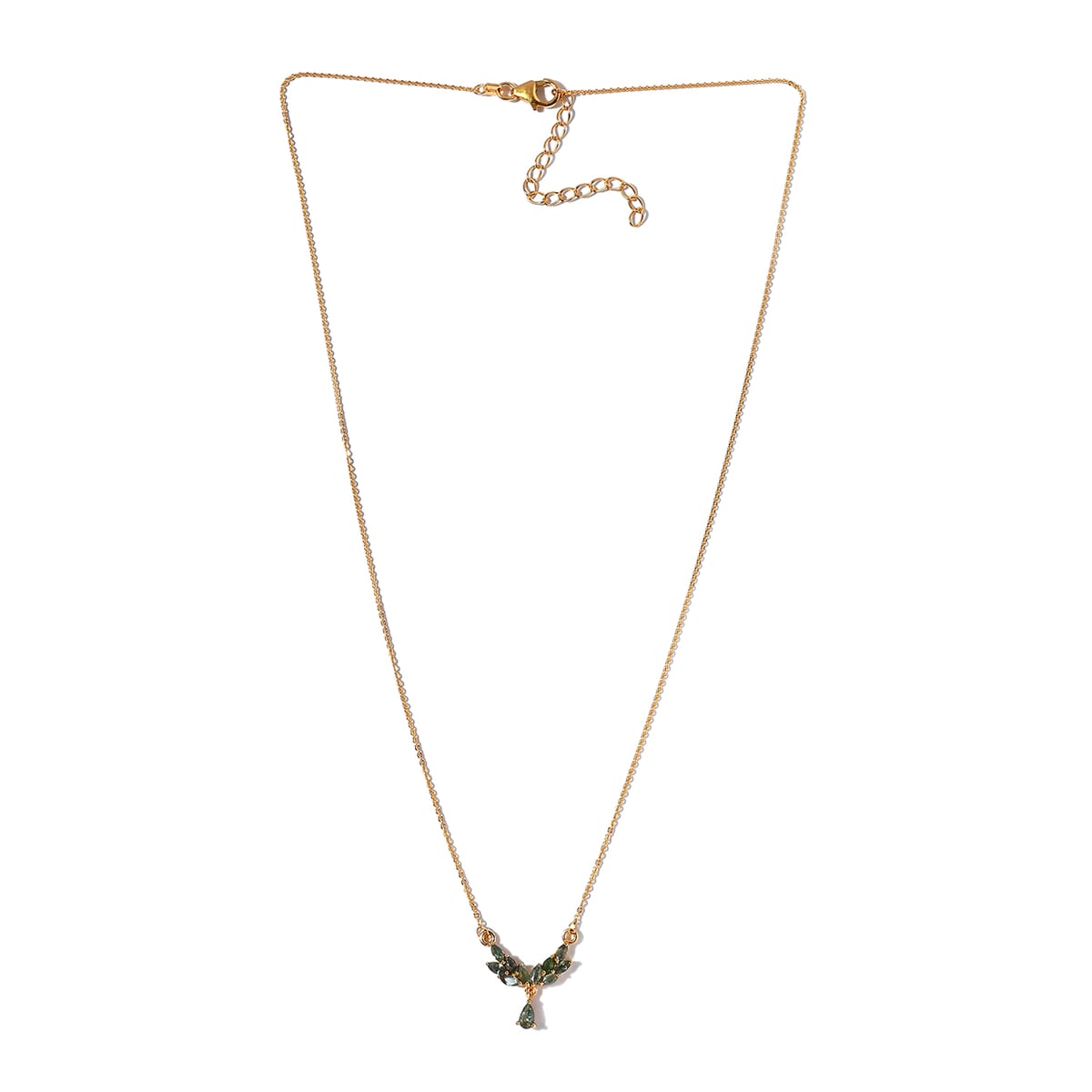 Narsipatnam Alexandrite Necklace 18 Inches in Vermeil Yellow Gold Over Sterling Silver 1.00 ctw image number 3