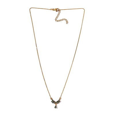 Narsipatnam Alexandrite Necklace 18 Inches in Vermeil Yellow Gold Over Sterling Silver 1.00 ctw