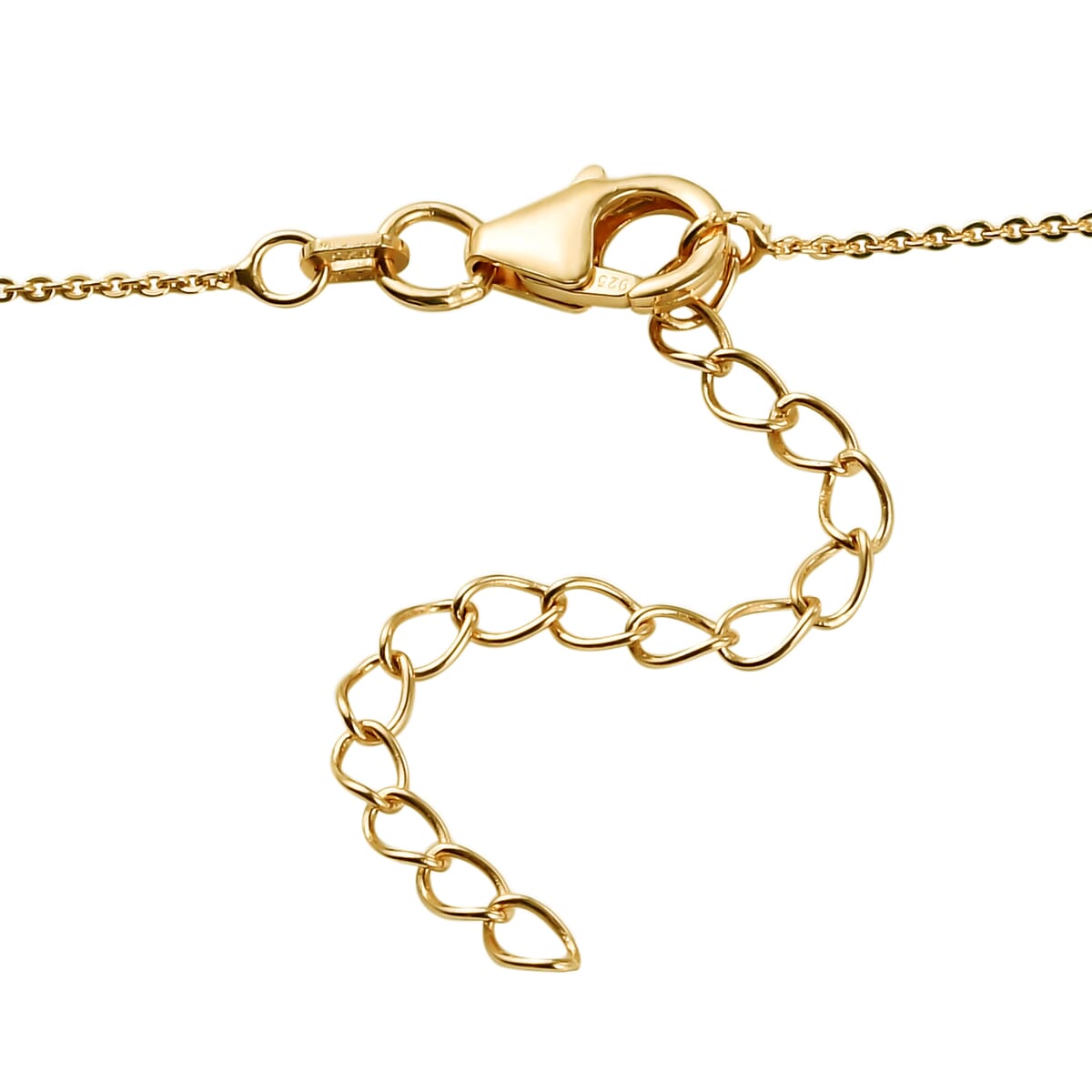 Narsipatnam Alexandrite Necklace 18 Inches in Vermeil Yellow Gold Over Sterling Silver 1.00 ctw image number 4