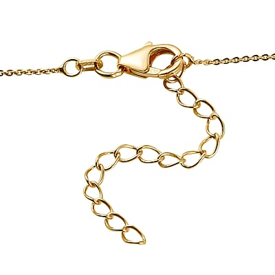 Narsipatnam Alexandrite Necklace 18 Inches in Vermeil Yellow Gold Over Sterling Silver 1.00 ctw