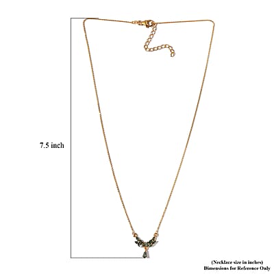 Narsipatnam Alexandrite Necklace 18 Inches in Vermeil Yellow Gold Over Sterling Silver 1.00 ctw