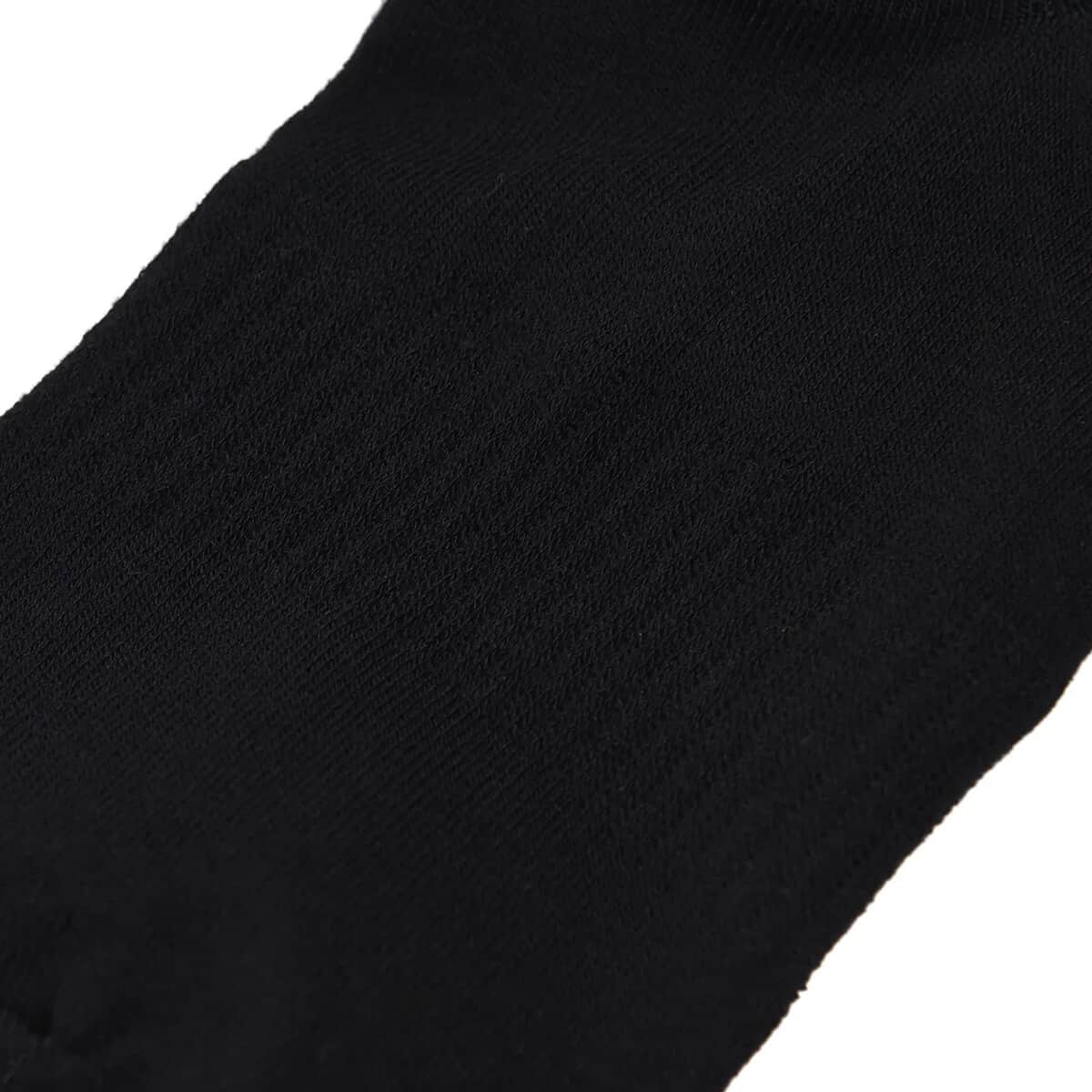 Set of 4 Black Sock with Silicone Heel Grip (Foot Size 10.24"-11.81") image number 3