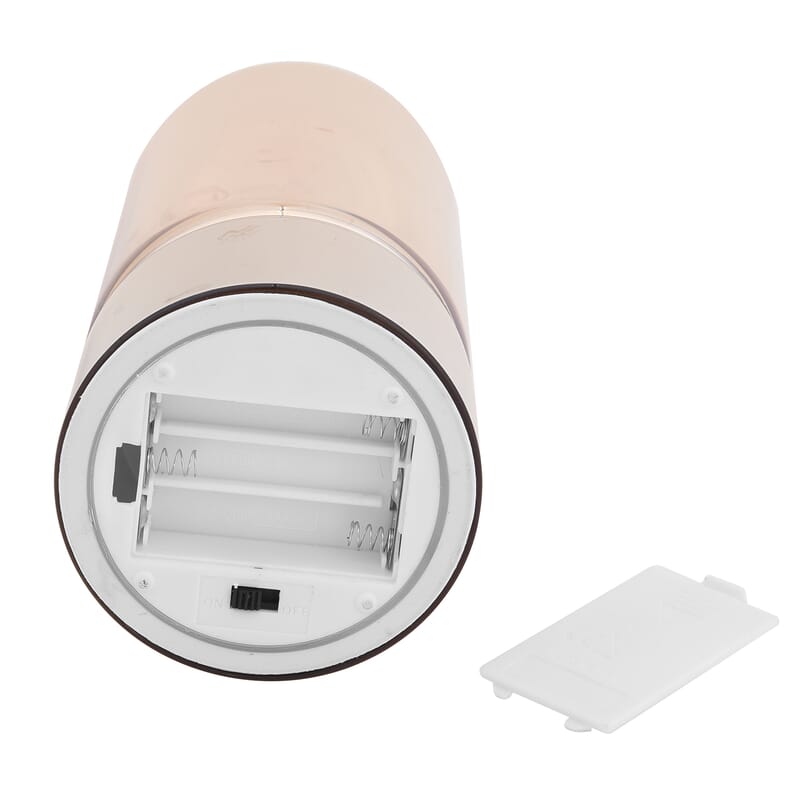 Set of 2 Warm Led Lantern - Smoke Gray & Amber (3 AAA battery not included)